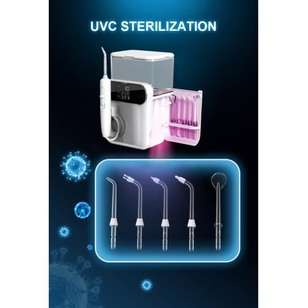 IPX5 Waterproof Cordless Dental Flosser with UV Disinfection 1000ml Oral Irrigator Electric Family Water Flosser