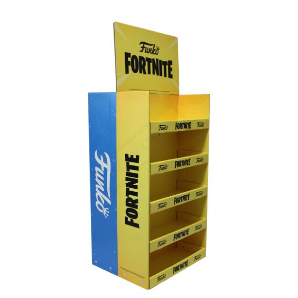 Foldable Gloss Coating 250g Cardboard Shipper Display