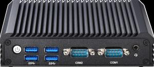 Wholesale Dual COM Dual Lan Embedded Industrial PC J6412 Fanless Mini Desktop Computer, WiFi 6 from china suppliers