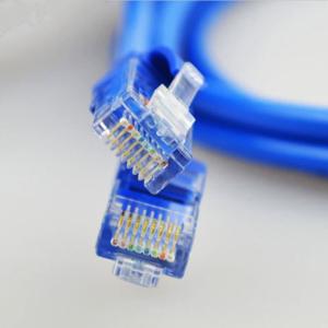 China 4 Twisted Pair CCS 10m Ethernet Patch Cable Cat5e UTP Blue PVC Jacket on sale