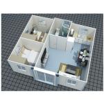 Expandable Container House with Customizable Design and Rock Wool Sandwich Panel