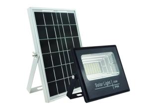 China Big Panel Industrial Exterior Solar Led Flood Lights Remote Control 25W on sale