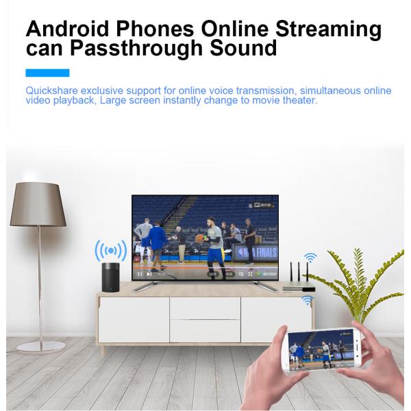 Screen Sharing Wireless Presentation System Android 7.1 Support PC Connection for Meeting& Training
