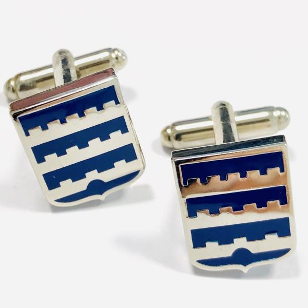 Shirts Shell Enamel Cufflinks / Gold Plated Mens Personalized Cufflinks
