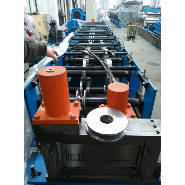 Hat Roll Forming Machine Solar Racks Steel Sheets 1.1mm - 2.5mm