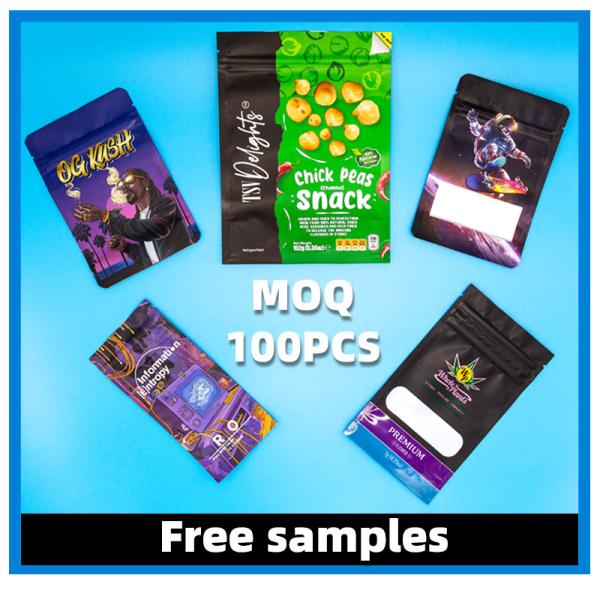 Touch Film Food Self-Supporting Bag Sealed Child-Proof Lock Zipper Bag Tobacco Bag