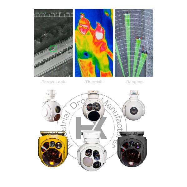 640x512 Night Vision Thermal Imaging Drone PTZ Power Pipeline Solar Mine Inspection UAV HX160MP