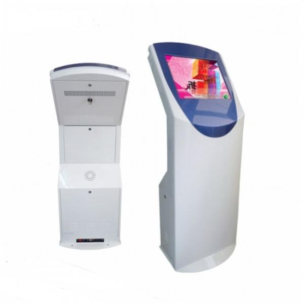 Quality Freestanding Self Check In Kiosk , Interactive Information Kiosk For Check for sale