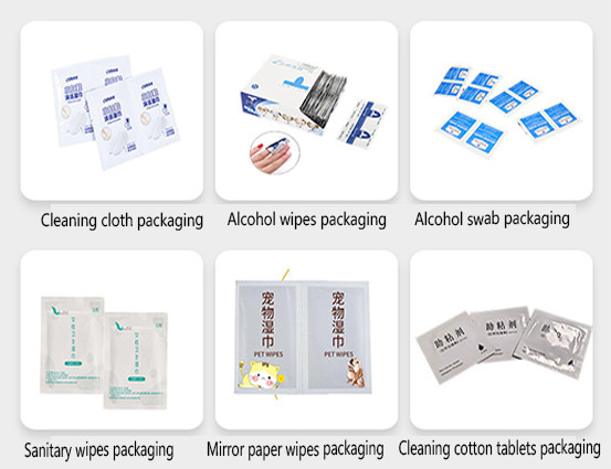 220v Four Size Sealing Machine Cotton Alcohol Pad Making Packing Machine