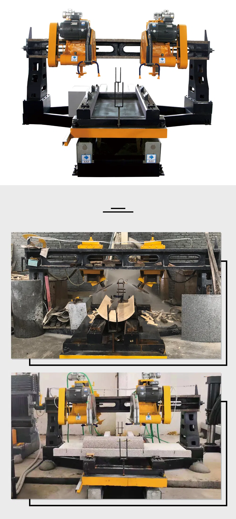 Four-Slice Edge Cutting Machine for Processing Column Slab Manufacturer/Xianda Machinery/Hkb-41500