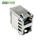 RJ45 multi port connector 2X1 8P8C with light strip shielding DGKYD59212188DB2A1