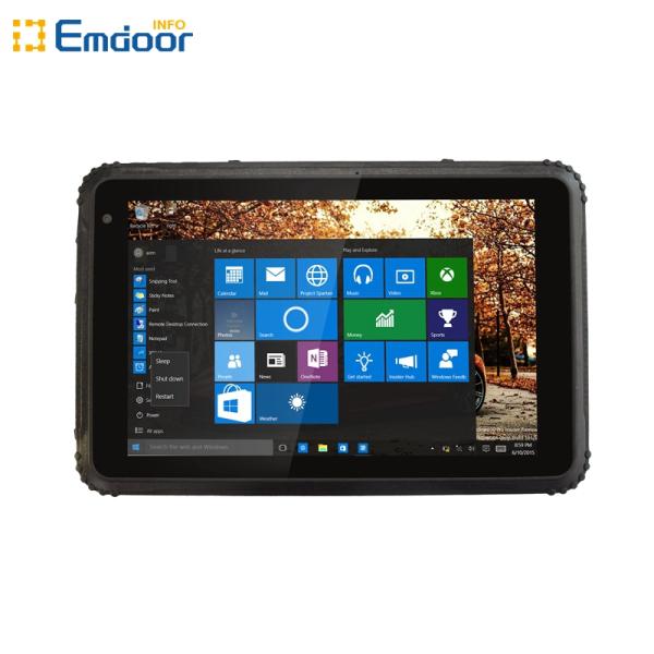 8 inch IP67 x86 Rugged Tablet with Win10 OS 4GB 64GB 4G LTE 7500mAh battery NFC reader