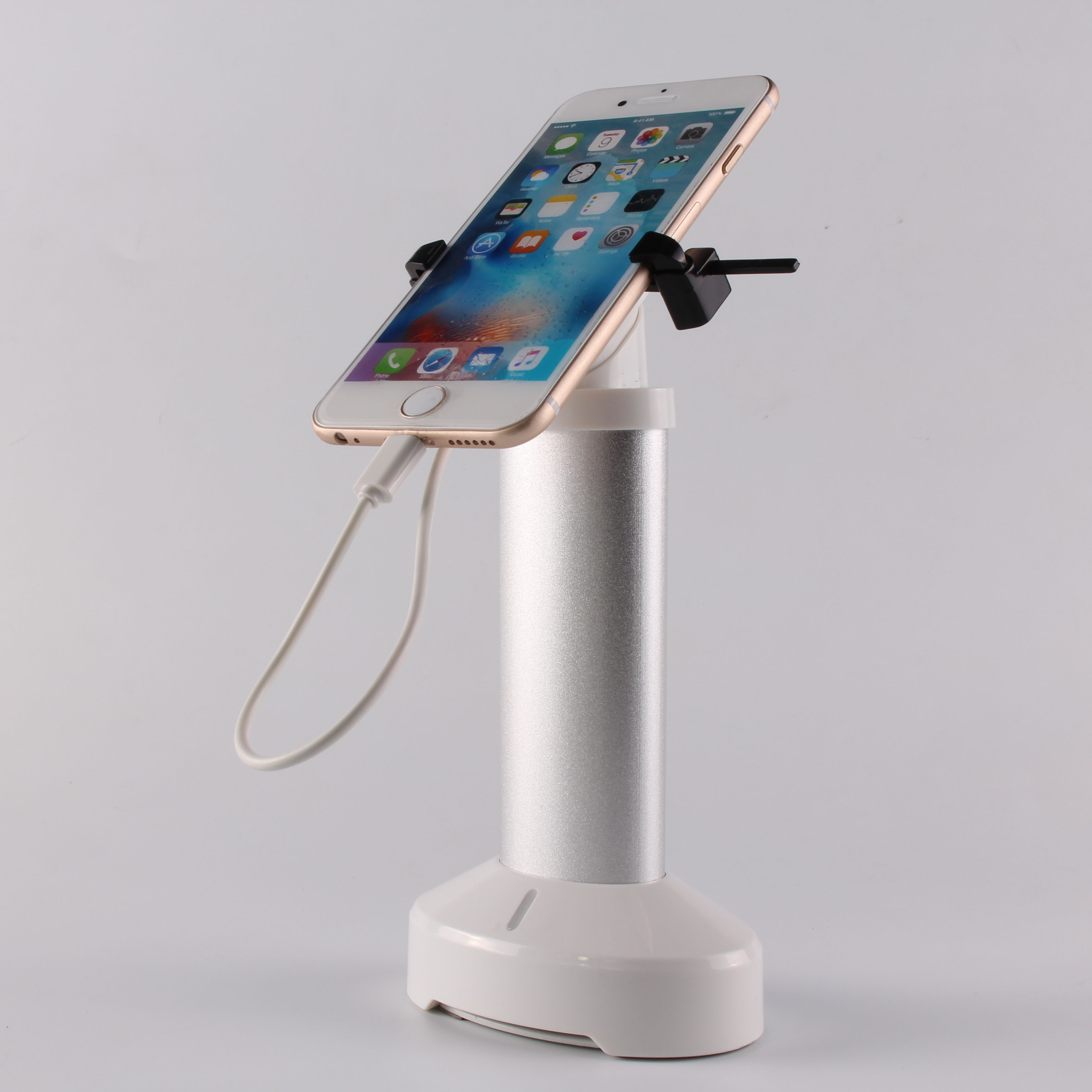 COMER China Manufacturer independent mobile alarm display easel with gripper