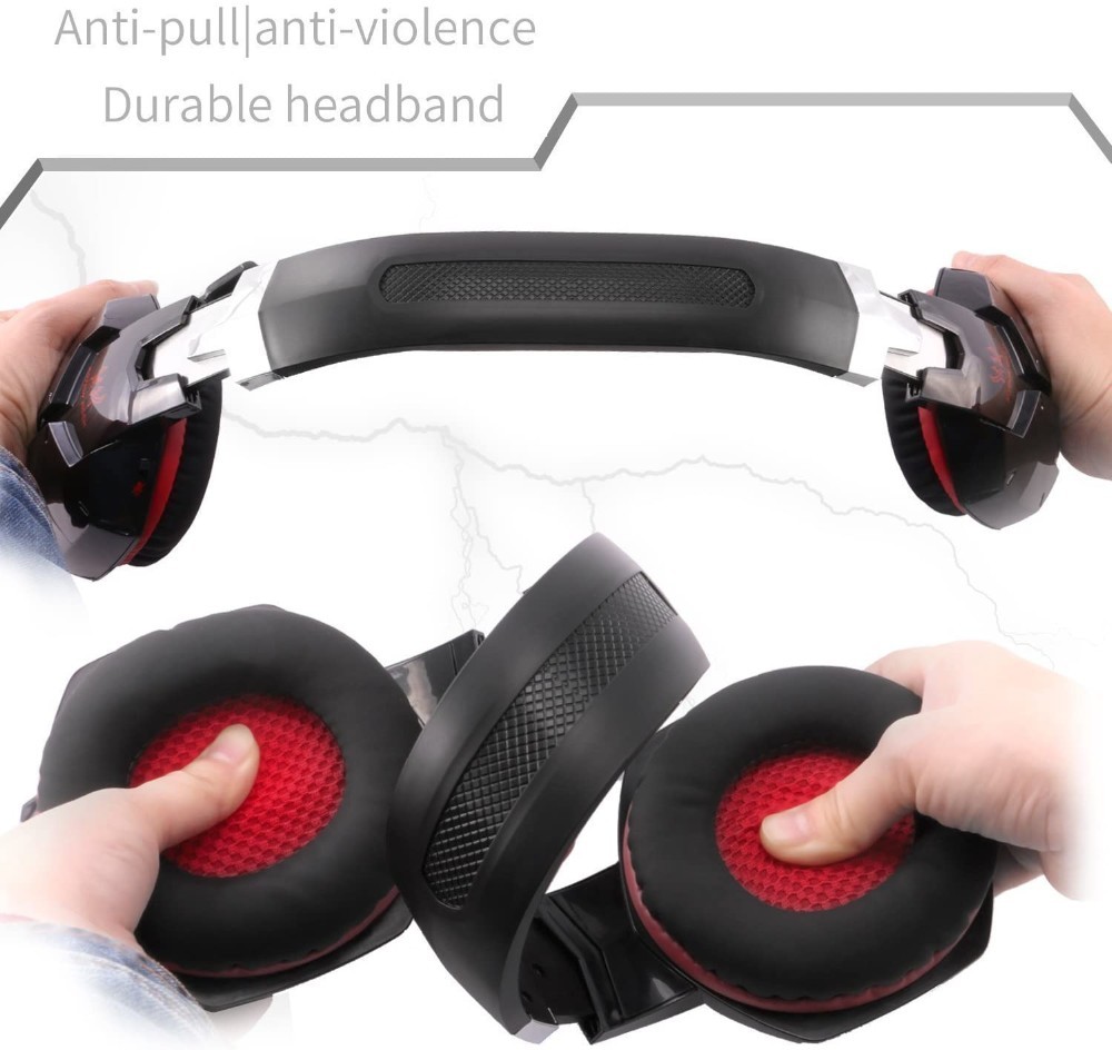 2.2kohm 117dB G1500 Computer Gaming Headset With LED Lights