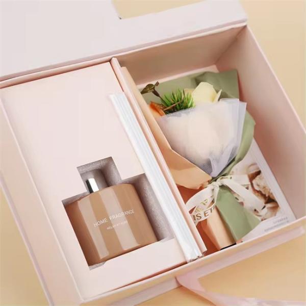 Gift Box Set Reed Diffuser Perfume Set With Packaging Boxes 120ml Aroma