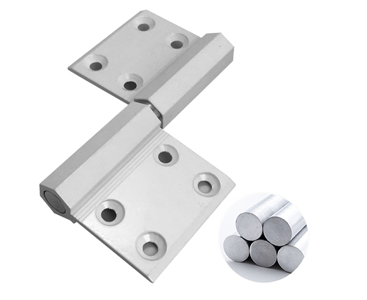Door Heavy Duty Aluminum Hinge White For Fast Proofing 0-180 Degree Opening