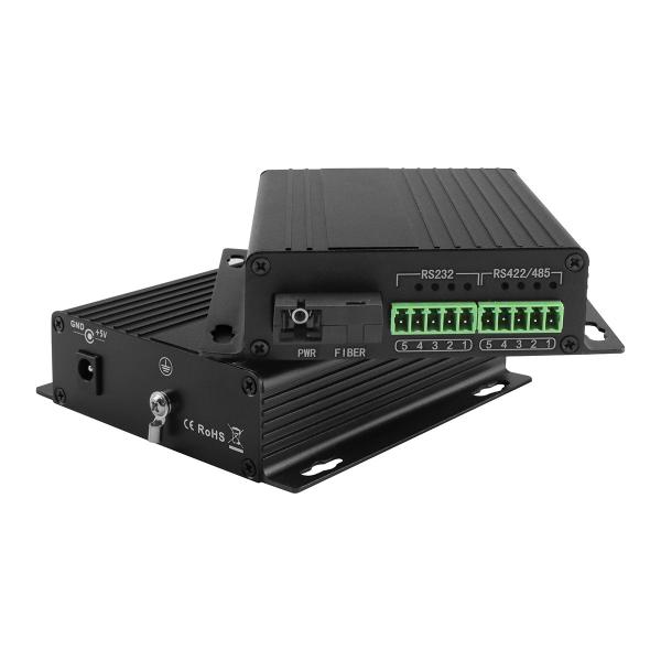 Quality Serial Fiber Media Converter RS485 RS422 RS232 SC 20km For RTU HOST SCADA for sale