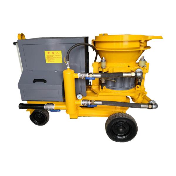 Yellow Small Shotcrete Machine Movable Shotcrete Spraying Machine