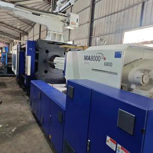 China MA8000IIS/6800 Servo Motor Injection Molding Machine with Motor Power 77Kw and Screw Diameter 100mm 1200KN on sale