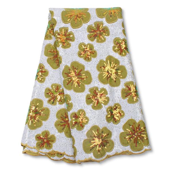 reversible package in rolls or paper cartoons wholesale sequin lace bridal fabric luxury embroidery beads sequins sequin