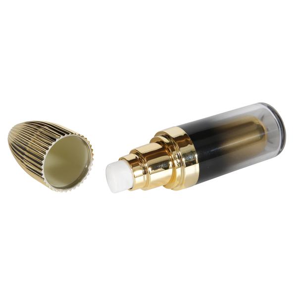 Pump Type With Aluminum Ring Black Gold Acrylic Cosmetic Cream Packaging Jar 30ml Spray Bottle Luxury Skincare Packaging