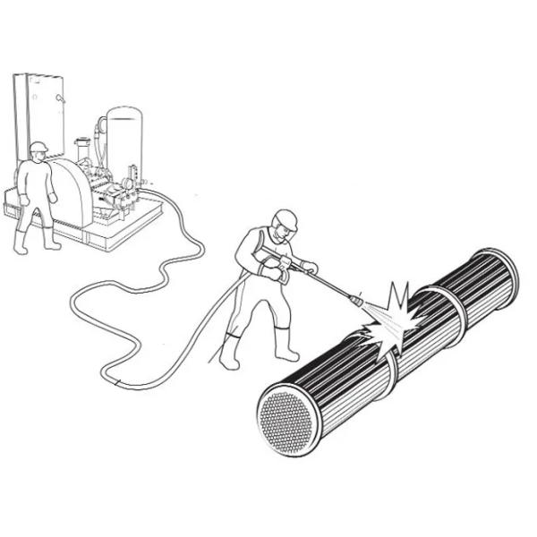 550bar 8000PSI Electric High Pressure Water Jet Blaster Machine with 55kw Motor for Pipe Tube Tank Cleaning Equipment