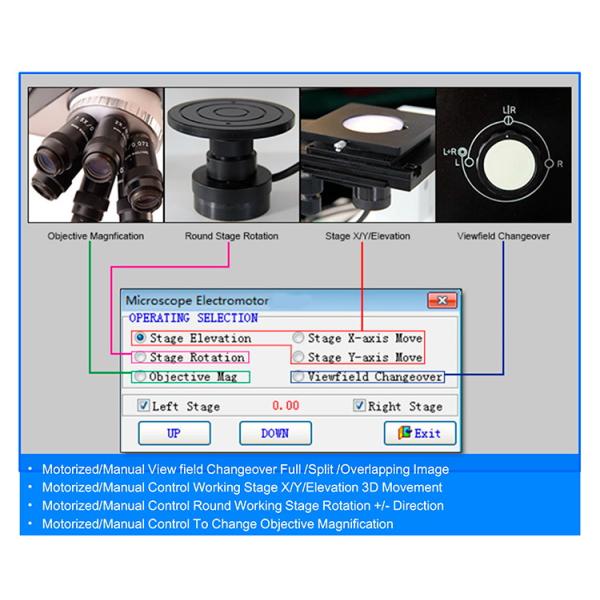 Motorized Digital Forensic Comparison Microscope with High Resolution CCD Camera and LED Illumination for Laboratory Research