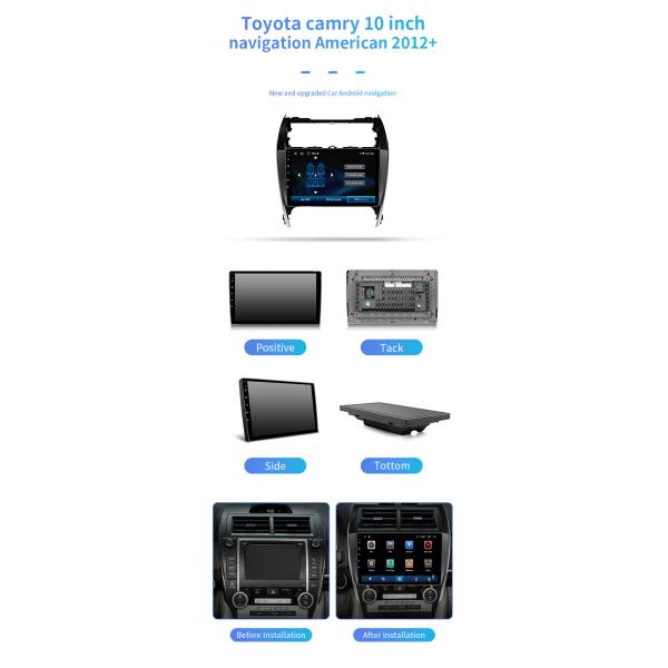 Car Navigation Head Unit For Camry American In Dash FM+Front Aux Input And Back Usb Port+External Microphone