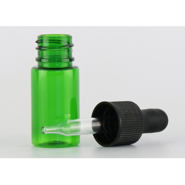 Small Glass Empty Essential Oil Bottles Smooth Surface With Plastic Dropper