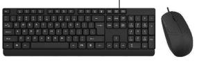 China 104-key Wired Multimedia Keyboard Black Waterproof HIPS Plastic USB Plug-and-play Customizable Logo Printing. Mouse 1200DPI ABS Shell on sale
