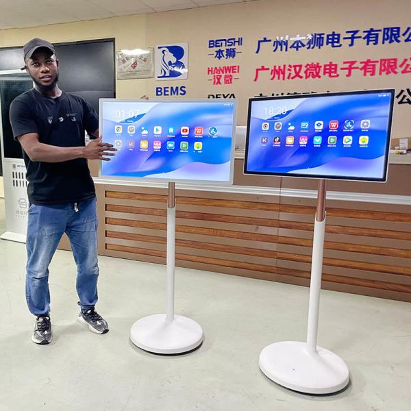 Quality Smart Custom Touch Screen Kiosk Display Battery Rechargeable Media LCD Display for sale
