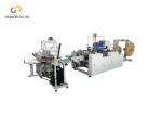 Automatic shopping paper bag twisted handle making pasting machine