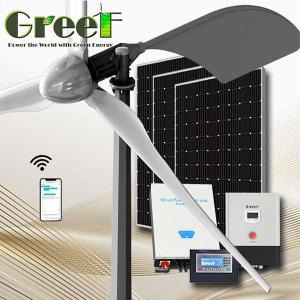 Wholesale 1KW Solar Wind Hybrid Horizontal Axis Wind Turbine Generator Grid System Complete Kit from china suppliers