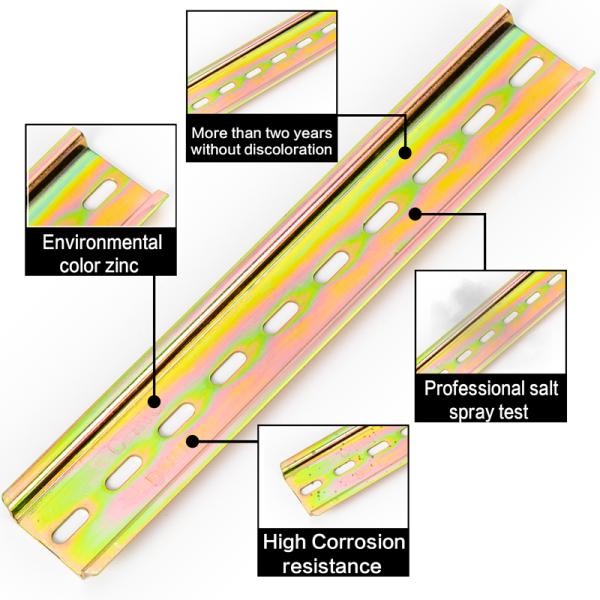 Industrail Steel DIN Rail Standard 35MM Width 7.5MM Height Circuit Breaker