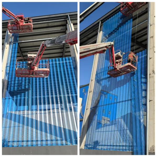 Galvanized Round Hole Perforated Metal Plates Wind Proof Dust Screen