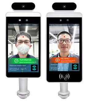Android 7.1 Wall Mounted Access Control Terminal With Body Temperature Testing &