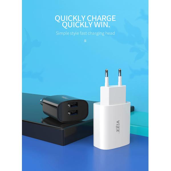 portable Dual USB Ports fireproof T18 Fast Phone Chargers