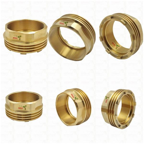 Brass Female & Male Threaded Inserts CW617N for Valves Higher Thermal Conductivity Corrosion Resistance