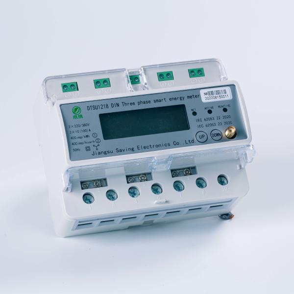 Quality Four Wire 3 Phase Kwh Meter Din Rail Power Meter Wireless Wifi Ethernet for sale