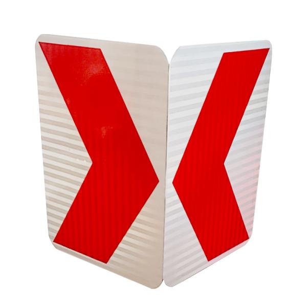Reflective Rear Lorry Marker Boards Striped PMMA PET PC Material