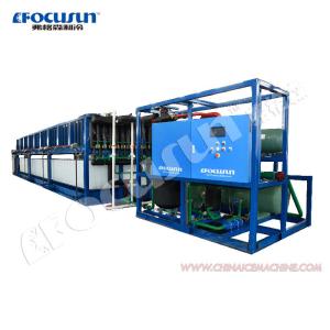 China Danfoss Expansion Valve Industrial Ice Block Maker with PLC Touch Screen Control System on sale
