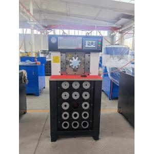 PLC AC Hose Crimping Machine Thin Head Hydraulic Swaging Machine 15 Sets CBK-120