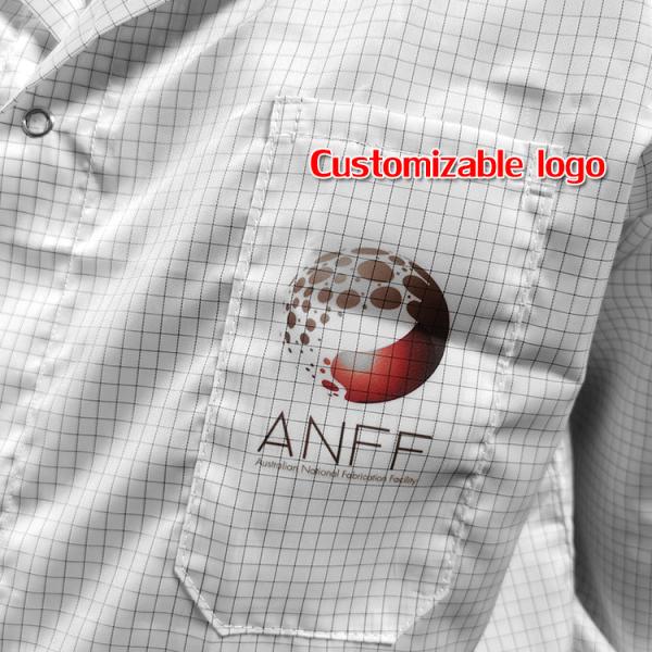 Class 100 Cleanroom 5mm Grid ESD Anti Static Garments