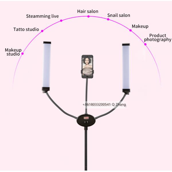 Bi color Dimmable Ring Light Kit Eyelash Beauty Instruments CE