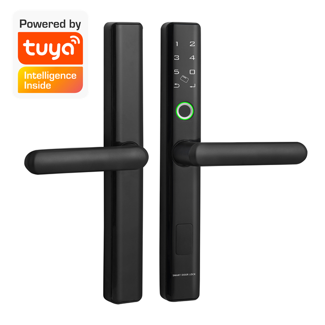 Tuya App Control Intelligent Smart Door Lock Phone Fingerprint Code Open For Home Security