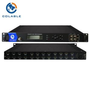 8 12 16 24 HD To QAM Encoder Modulator D DVB C Tuner Optional For Hotel Hospital