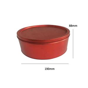Wholesale Candle Food Round Metal Printed Tin Containers With Lid CMYK Printing from china suppliers
