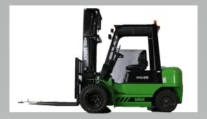 Wholesale Motorized Battery Operated Forklift Truck 2.5T With C490 Engine , Green from china suppliers