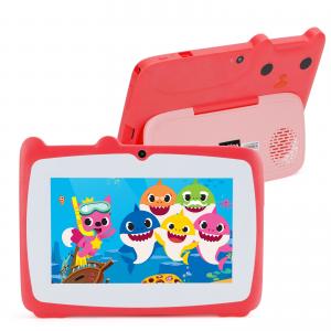 Wholesale Kids 7 Inch Tablet PC With Android 12 For 2-4 Toddler Girls Parental Control 2GB 32GB GMS Certificated Red from china suppliers