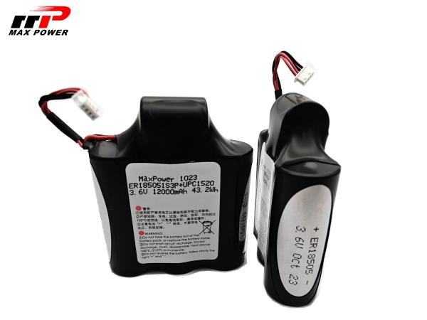 Car Tracker Use 3.6V 12.3Ah ER18505 Plus HPC1520 Lisocl2 Primary Lithium Ion